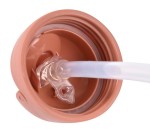 Bidon tritanowy ze słomką, 300 ml - terracotta / Beaba