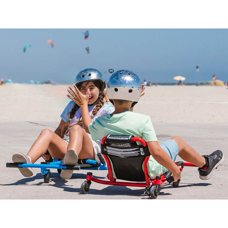 EzyRoller Spinner X Pojazd gokart napędzany nogami z funkcją 360° 4-12 lat - Red / EzyRoller