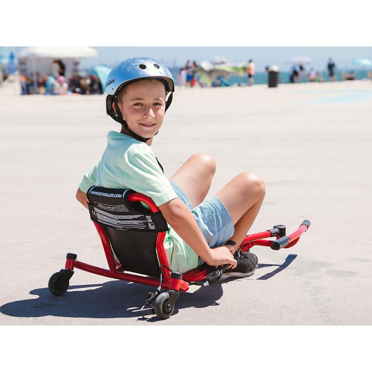 EzyRoller Spinner X Pojazd gokart napędzany nogami z funkcją 360° 4-12 lat - Red / EzyRoller