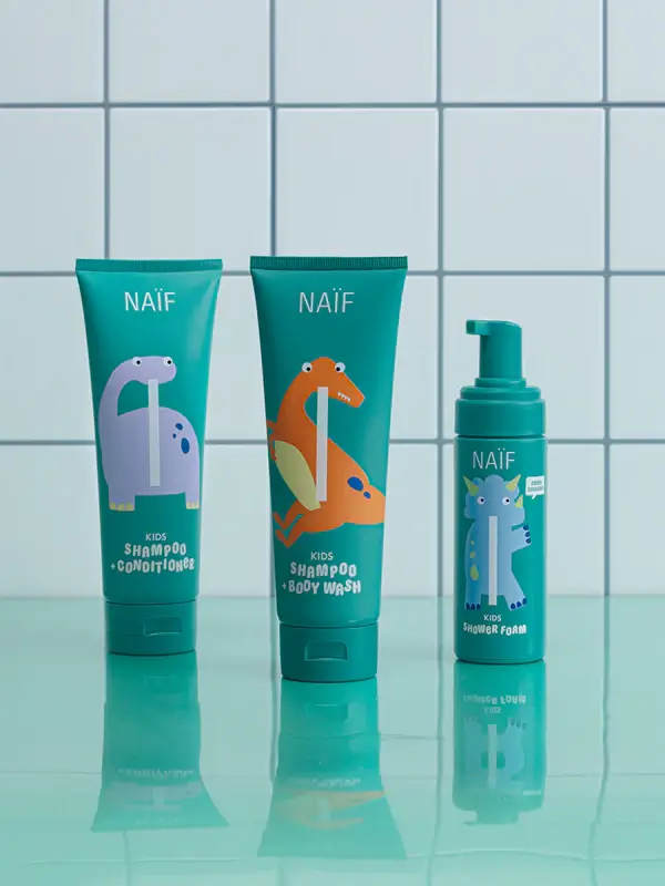 Szampon i odżywka do włosów dla dzieci 2w1, 250ml / Naif