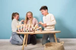 Duża wieża XXL - drewniana gra zręcznościowa z kostką / BS Toys