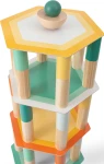 Mega Wieża Balansowa z kostką, gra zręcznościowa / BS Toys