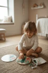 Drewniana mozaika guzikowa układanka / BS Toys