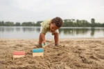 Zestaw kreatywny, drewniane narzędzia do tworzenia wzorów w piasku / BS Toys