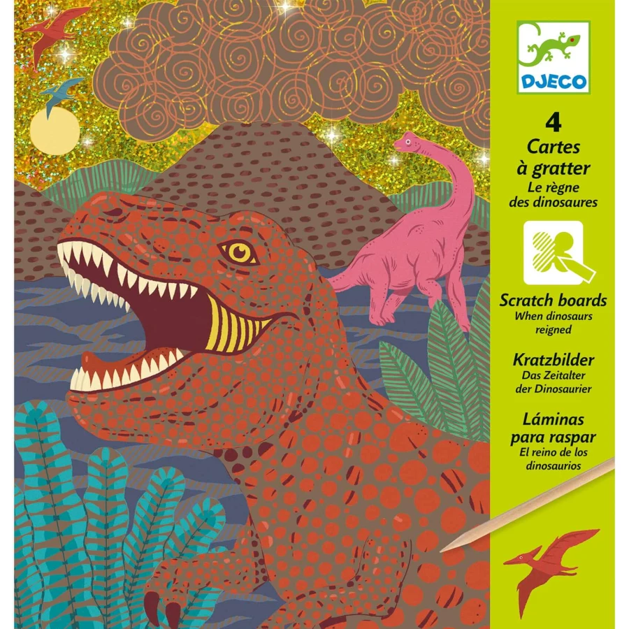 Wydrapywanka DINOZAURY / Djeco
