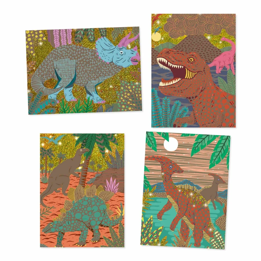 Wydrapywanka DINOZAURY / Djeco