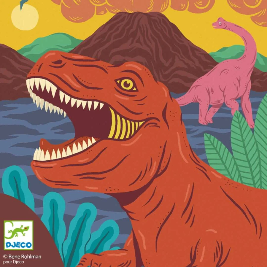 Wydrapywanka DINOZAURY / Djeco