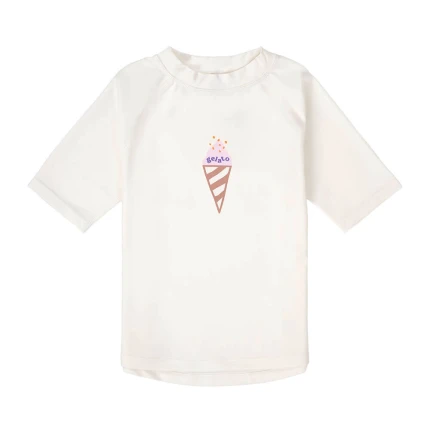 Koszulka do pływania z krótkim rękawem przeciwsłoneczna UV60 Splash & Fun Ice Cream - Sea Salt / Lassig