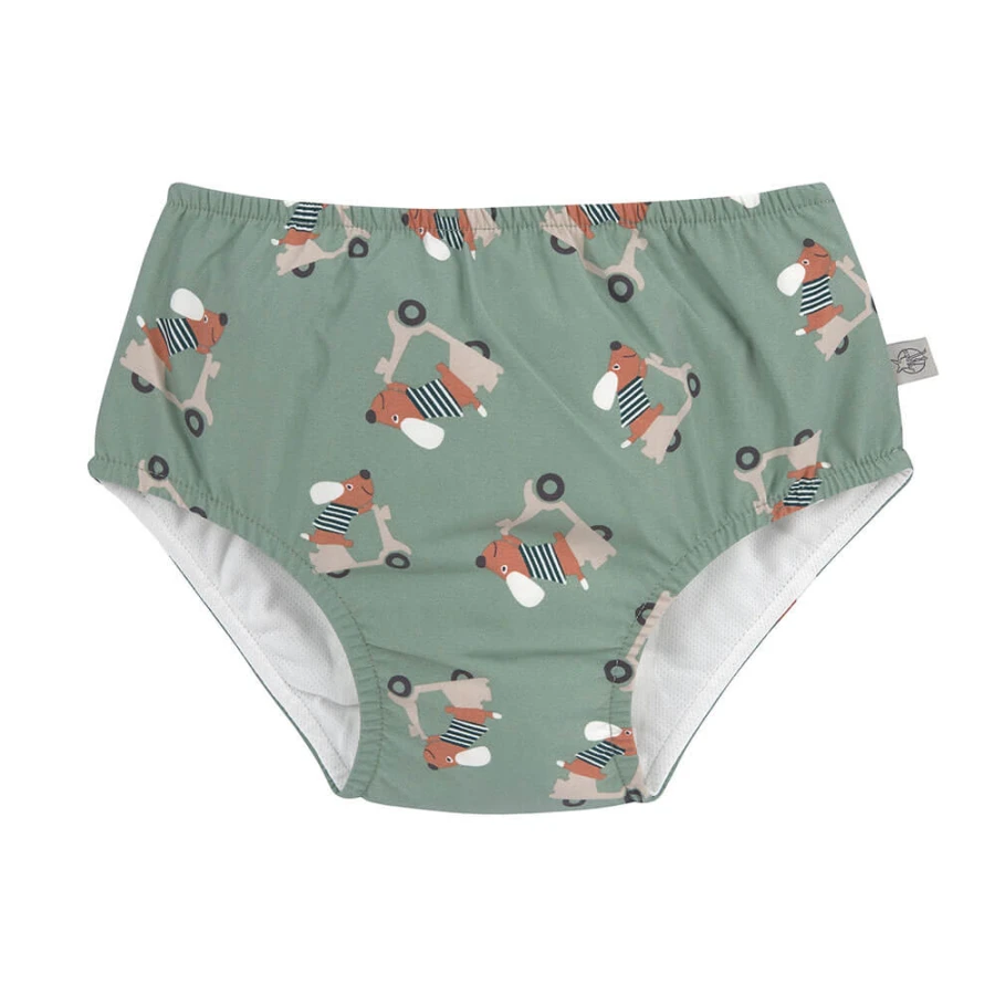 Majteczki pieluszka do pływania Splash & Fun Scooter Dog - green / Lassig