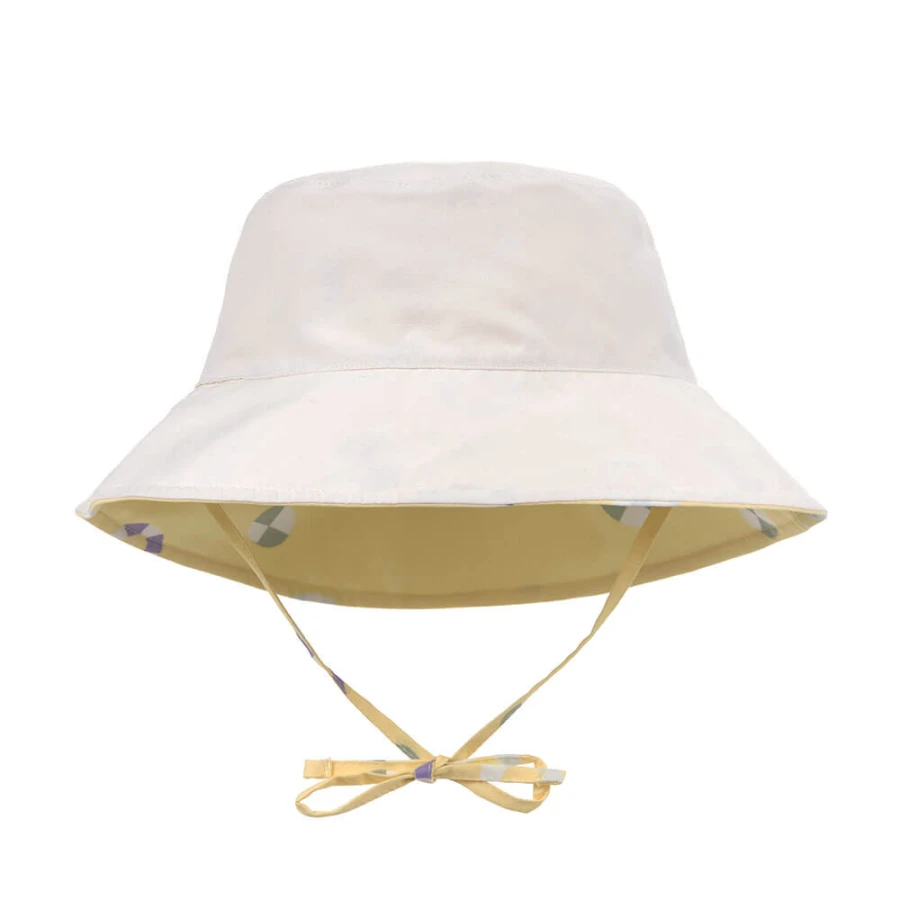 Kapelusz z filtrem UV80 z osłoną karku Splash & Fun Ring - pale yellow / Lassig