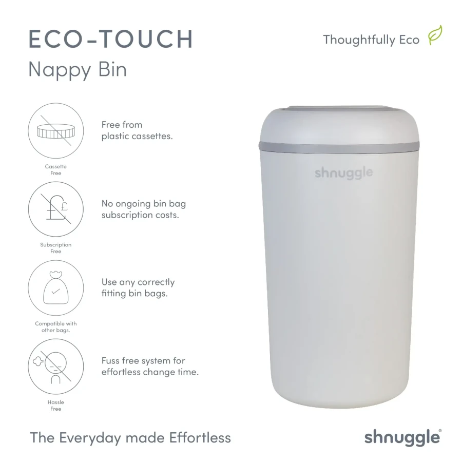 Kosz na pieluchy Eco-Touch Taupe / Shnuggle