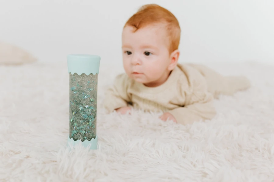 Sensoryczna butelka dla niemowląt SOFT MINT / Jellystone