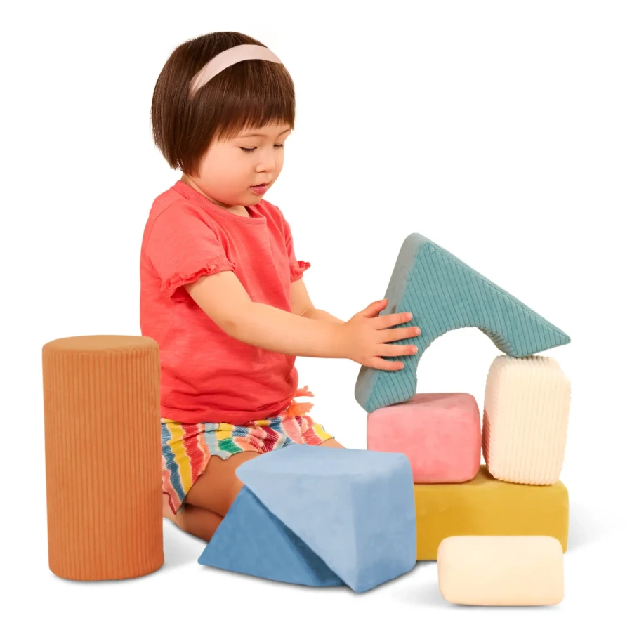 Wielkie pluszowe klocki konstrukcyjne - Tumble-y Towers / B.toys
