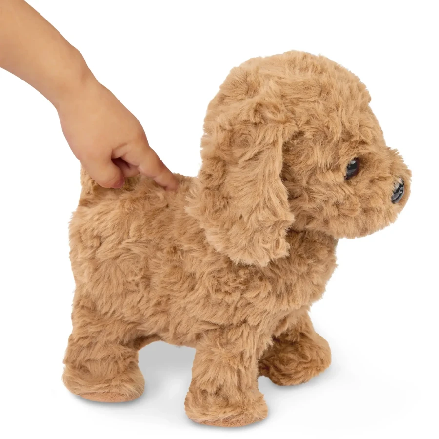 Interaktywny chodzący piesek z magnetyczną kostką i akcesoriami - Playful Paws Goldendoodle Pup / OurGeneration