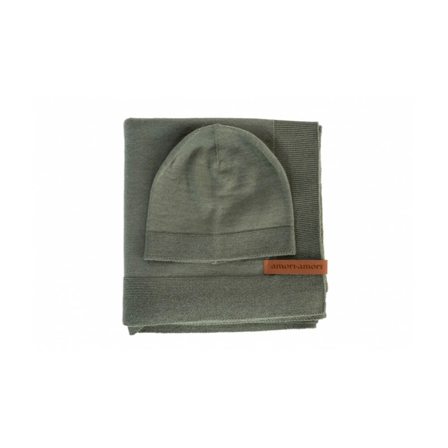 Zestaw merino Cozy - oliwkowy / amori amori