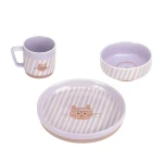 Komplet naczyń z porcelany Tiny Team Kotek / Lassig