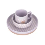 Komplet naczyń z porcelany Tiny Team Kotek / Lassig