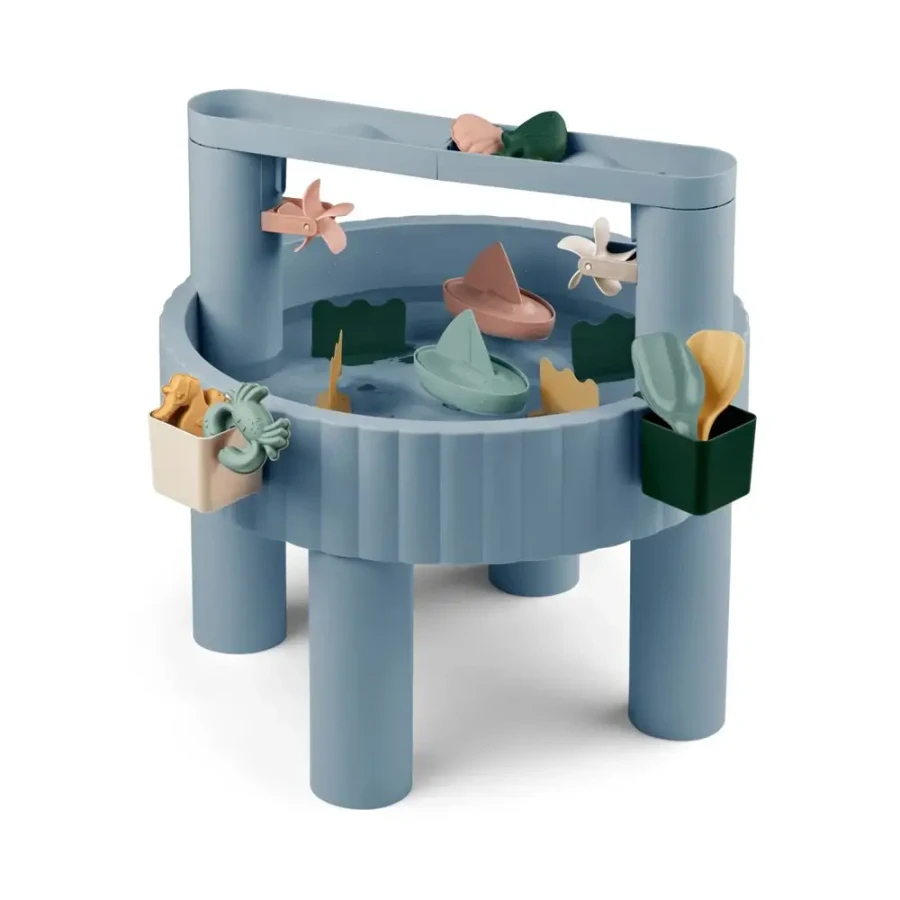 Wielofunkcyjny stolik Sepp - Beach blue multi mix / Liewood