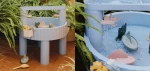 Wielofunkcyjny stolik Sepp - Beach blue multi mix / Liewood