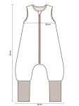 Śpiworek z organicznego muślinu z nogawkami 1-3 lata, 1.0 TOG - twigs / My Memi