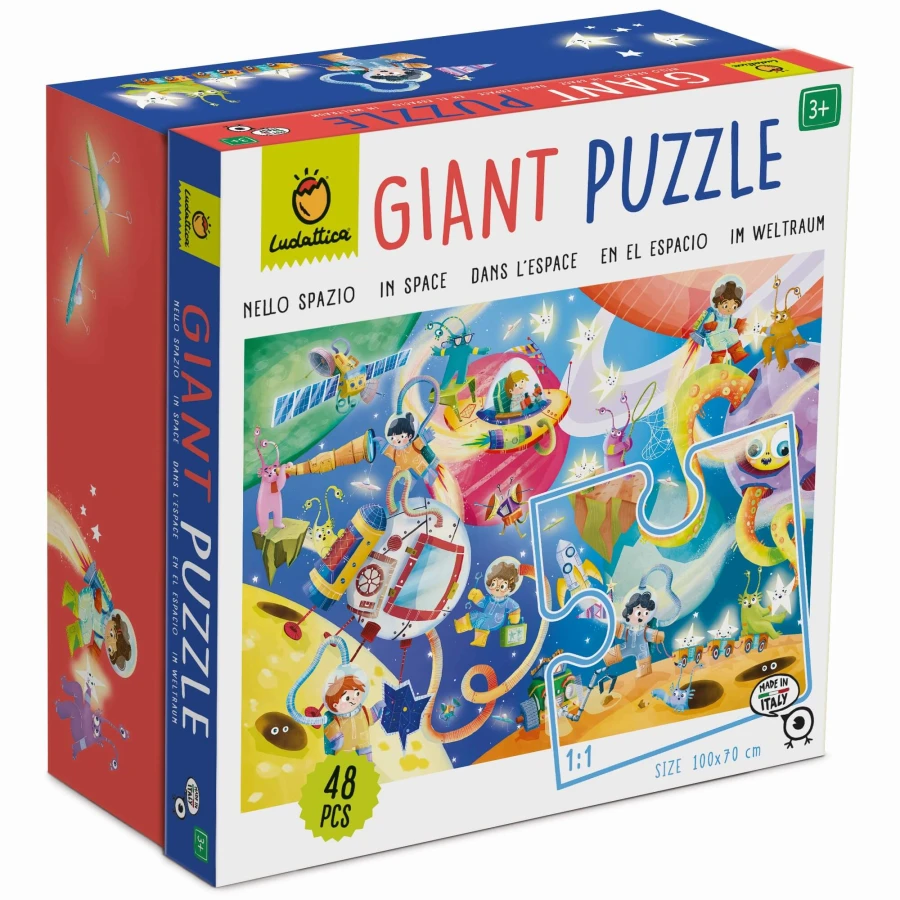 GIGANT PUZZLE - puzzle podłogowe - KOSMOS / Ludattica