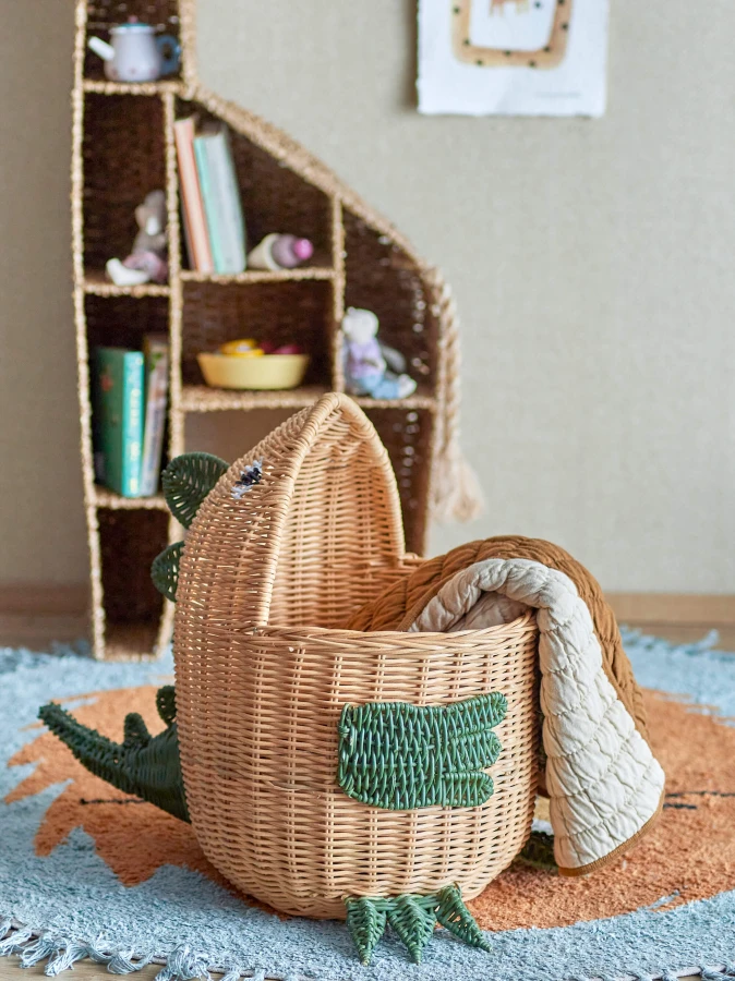 Kosz do przechowywania Eddi - Nature, Rattan / Bloomingville Mini