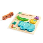Drewniane puzzle DZIKIE ZWIERZĄTKA / Djeco