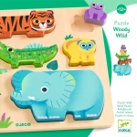 Drewniane puzzle DZIKIE ZWIERZĄTKA / Djeco