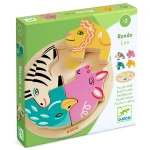 Drewniane okrągłe puzzle RONDO LEO / Djeco