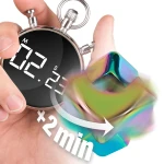 Fidget Cube Spinner - Wielokolorowy, Metaliczny / Bopster