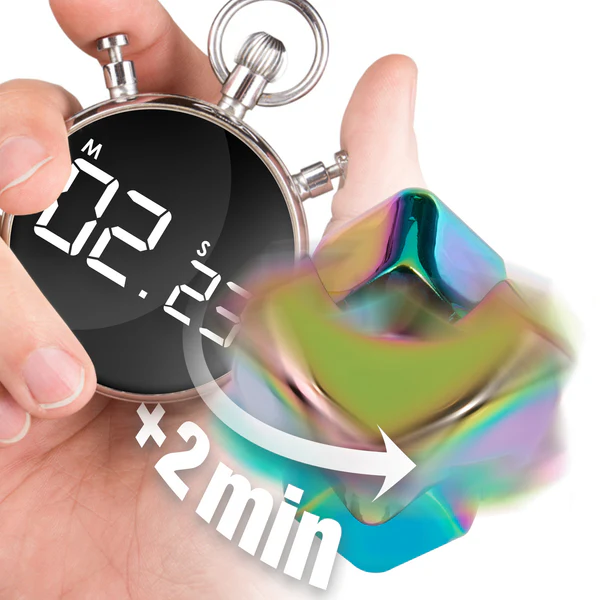 Fidget Cube Spinner - Wielokolorowy, Metaliczny / Bopster