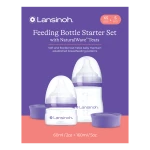 Zestaw startowy - Butelki do karmienia (160ml + 60ml) ze smoczkami o rozmiarach XS i S Natural Wave™ / Lansinoh