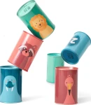 Gra Zbijanie puszek woreczkami, Zwierzęta 3+ / BS Toys