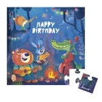 Puzzle i kartka okolicznościowa 2w1 Birthday 3+ / Janod