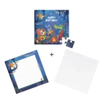 Puzzle i kartka okolicznościowa 2w1 Birthday 3+ / Janod
