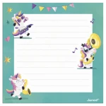 Puzzle i kartka okolicznościowa 2w1 Unicorn party 3+ / Janod