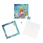 Puzzle i kartka okolicznościowa 2w1 Love dolce vita 3+ / Janod