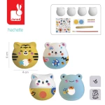 Zestaw kreatywny Gipsowe figurki do ozdabiania 4szt. Zwierzęta 6+ / Janod