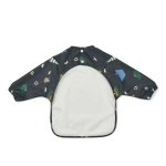 Wodoodporny śliniak z rękawkami Merle - Sailing, Classic navy / Liewood