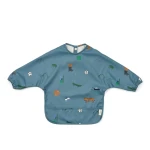 Wodoodporny śliniak z rękawkami Merle - Fun, Beach blue / Liewood