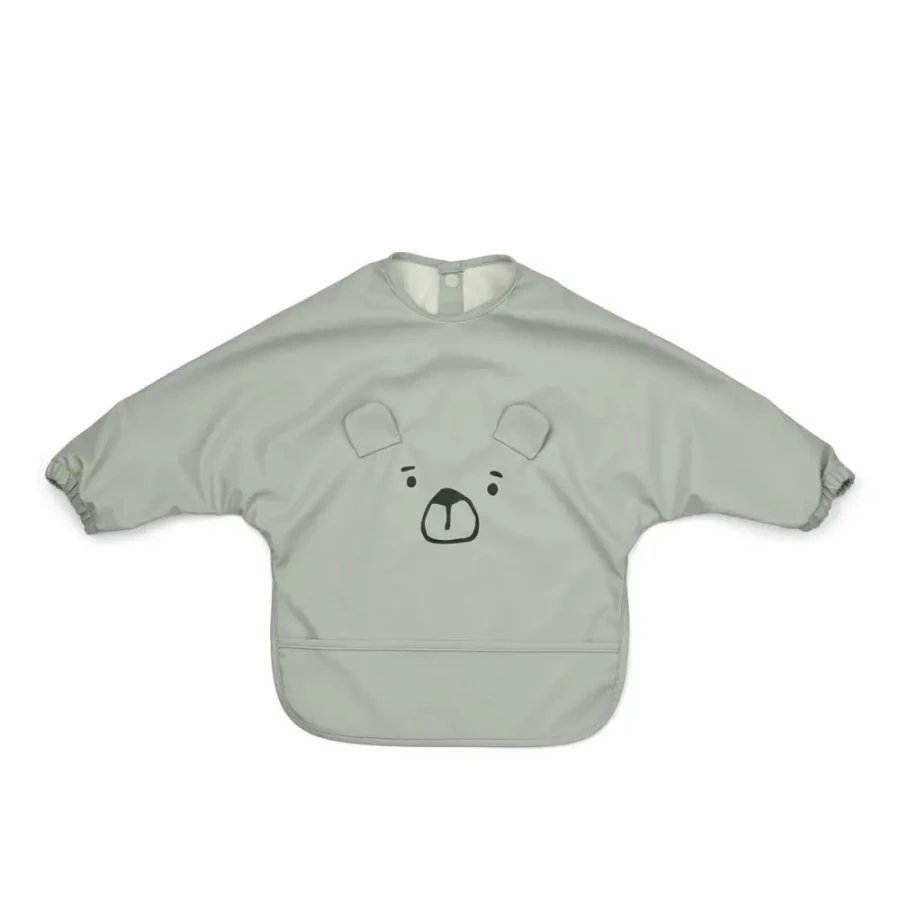 Wodoodporny śliniak z rękawkami Merle - Mr bear dove blue / Liewood