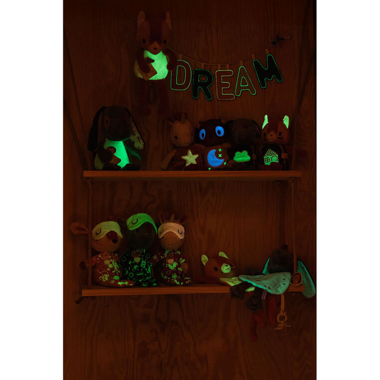 Przytulanka z pozytywką i elementami fluorescencyjnymi Kotka Jeanne 0m+ / Lilliputiens