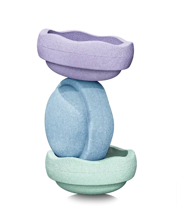 Zestaw do balansowania Stapelstein® Original - Cool Pastel, 3el. / Stapelstein®