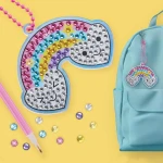 Zestaw do robienia diamentowych breloczków DIY - Tęcza / Apli Kids