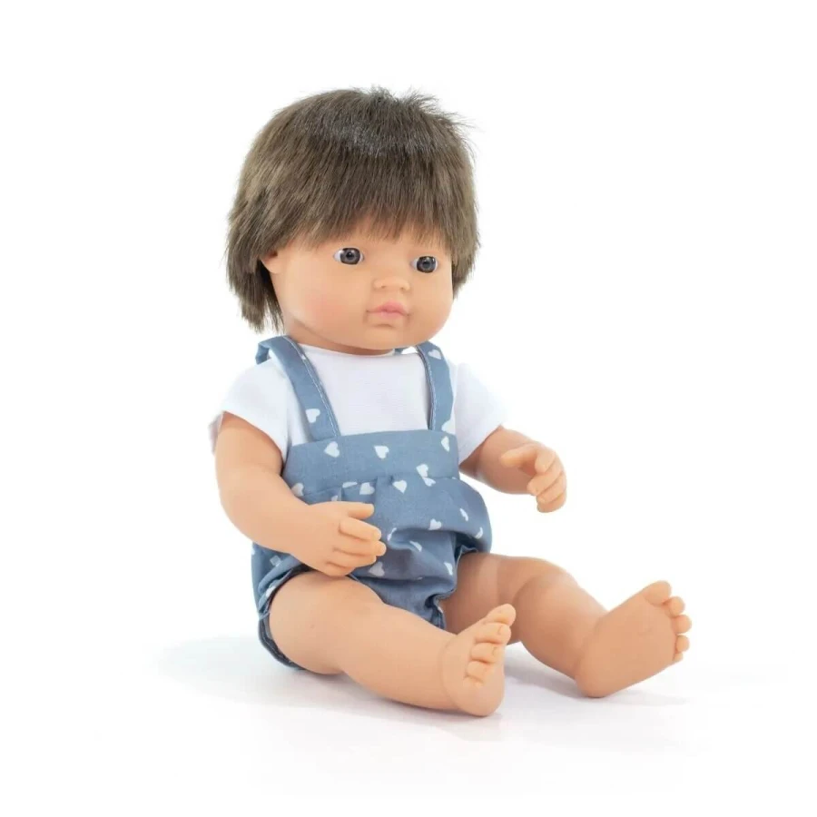 Lalka chłopiec Europejczyk brązowe włosy My Friends & Me, 38cm / Miniland Doll