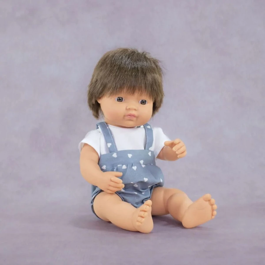 Lalka chłopiec Europejczyk brązowe włosy My Friends & Me, 38cm / Miniland Doll