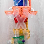 Klocki magnetyczne Rainbow Ball Run Expansion Pack - 66 el. / Connetix