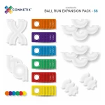 Klocki magnetyczne Rainbow Ball Run Expansion Pack - 66 el. / Connetix