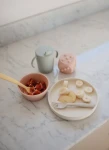 Sztućce dla dzieci, łyżka i widelec - Vanilla / Mushie