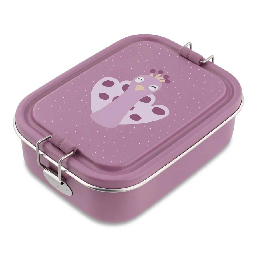 Mały stalowy lunchbox - Paw / Trixie